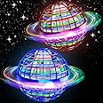 semai 2 Pack Flying Orb Ball - LED 360° Rotating Boomerang Hover Ball, UFO Smart Sensor Flying Spinner Mini Drone, Magic Flying Ball Toys, Cool Stuff Gifts for Kids Boys Girls Aged 6+ (Red&Blue)