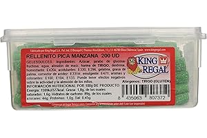 KINGREGAL King Regal Rellenito Pica Manzana - estuche 200 unidades