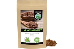 Alpi Nature Mörkt Muscovadosocker 1kg, Oraffinerat Råsocker Rörsocker, Naturligt Sötningsmedel