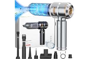 Sporvet Aspirateur Voiture Puissant, 16000 Pa Mini Aspirateur sans Fil, De Portable Aspirateur Rechargeable par USB pour Poils d'animaux, Voiture, Maison,PC Bureau