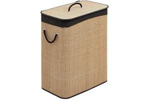 5 FIVE SIMPLY SMART 5five - Panier à Linge en Bambou 60l Marron