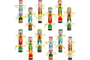 DPKOW Cascanueces de Navidad Cajas de Galletas, 12pcs Cascanueces de Navidad Cajas de Regalo Galletas de Caramelo para Cascanueces de Navidad Suministros para Fiestas Christmas Party Supplies