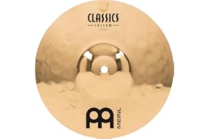 Meinl Cymbals Classics Custom Brilliant Splash Cymbal 10 inch (Video) for Drum Set (25,40cm) B12 Bronze, Brilliant Finish, Made in Germany (CC10S-B)