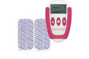 TensCare Ova+ - Electroestimulador para Alivio del dolor Menstrual. Diseñado Especialmente para Llevarlo A cualquier Parte. 4 modos 2 Pads 2 Canales