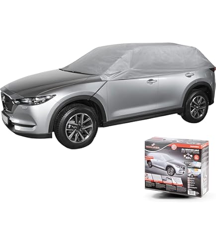 WALSER Telo Copriauto All Weather - Copertura Impermeabile Per Mezzo Garage, Grigio Chiaro