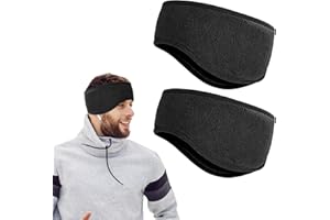 ‎HEMIKS Sport Stirnband Ohrenwärmer für Herren,2 Stück Ohrenschützer Stirnbänder, Frühling/Herbst/Winter/Ohrenwärmer Stirnbänder für Jogging Laufen Wandern Fahrrad