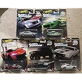 HOT WHEELS Premium Fast and Furious 25. Yıl &Ouml;zel Koleksiyon Araba Seti, 5'li Paket, 3+ Yaş, Model HNW46 979N