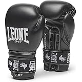 LEONE 1947 Ambassador, Guantoni da Boxe Unisex Adulto, Nero, 10ozM