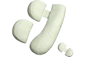 Oternal Schwangerschaftskissen für Schwangere Frauen, weiches Schwangerschaftskissen, Unterstützung für Rücken, Hüften, Beine, Mutterschaftskissen mit abnehmbarem und verstellbarem Kissenbezug