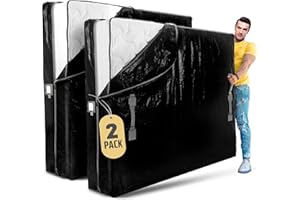 BELADOR Matratzentaschen zum Umziehen mit 8 Griffen, Twin XL – 2 Stück, wiederverwendbare Matratzen-Aufbewahrungstasche – Matratzenbezug mit Reißverschluss zum Umzug, Umzugsmatratzentaschenschutz