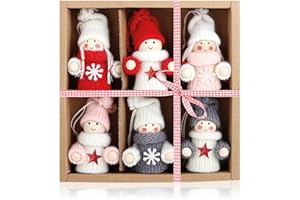 COM-FOUR® 6x premium zawieszka na choinke aniolki - ozdoby choinkowe - szwedzko-skandynawskie trolle dekoracyjne, aniolki, wrózki, Swiety Mikolaj jako ozdoby choinkowe lub zawieszki prezentowe