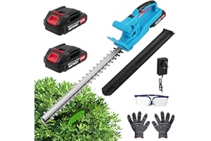 KARTOLS Cordless Hedge Trimmer, 21V lightweight Battery Hedge Trimmer Cordless, 50cm Cutting Length, 17mm Tooth Opening, Electric Hedge Cutter with Batterie & Charger, Dual Action Blades, for Shrubs Trimming