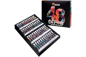 48 Tubes de Peinture à l’Huile Zenacolor - Pack de 48 x 12 mL - Peinture de Qualité Professionnelle - Coffret Unique de 48 Couleurs Différentes - Idéal pour Adulte