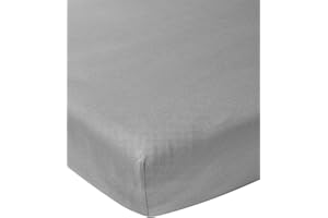 Meyco Baby Uni prześcieradło do łóżeczka dziecięcego (prześcieradło z miękkiego jerseyu, wykonane w 100% z bawełny, oddychające, wymiary: 50 x 90 cm), szare