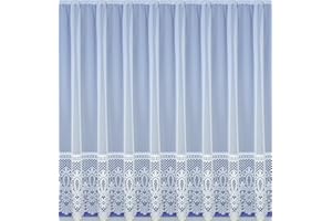 Tyrone Textiles Brazil Heavy Base Lace Net Curtain (Drop: 45" (114cm) x Width: 2m (200cm))