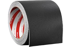 Niuny Halkfri tejp, 10 cm x 5 m, vattentät, halkfri tejp, svart, gummigrepp, halkfri tejp, självhäftande med strukturerat lim för gör-det-själv-verktyg, prylar, trappor