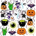 Festiko® Cute Hanging Halloween Decorations Indoor - 30 Pcs Swirls With Cutouts, Kid Friendly, Manual Operation, Cardstock Material, Hanging Decorations