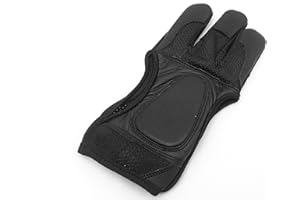 Starlingukpk Guanti da tiro con l'arco in rete nera di qualità