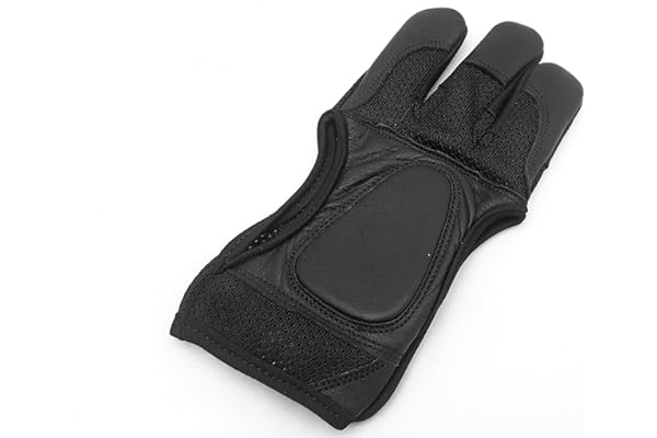 starlingukpk Gants de tir à l'arc en maille Noir