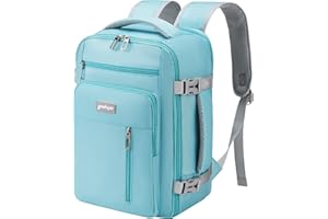 YOKGO Bagaż Podręczny 40x30x20 Plecak, 24-30L Rozkładany 40x30x25 Plecak Podróżny Męski i Damski do Ryanair, Eurowings, Wizzair, Vueling,Cabin Bag Travel Backpack do Pracy, Biznesu i Podróży