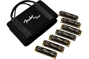 Fender Blues DeVille Harmonicas 7-Pack - With Case