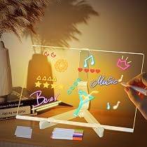 Tableau Led Message Lumineux DWOOKE Tableau à Message LED Avec 7 Couleurs De Stylo/support, Tableau Acrylique Effaçable à Sec, Bloc-mots Lumineux Pour Bureau, Café, école, Maison Tableau Note Tableau Led Message Lumineux DWOOKE Tableau à Message LED Avec 7 Couleurs De Stylo/support, Tableau Acrylique Effaçable à Sec, Bloc-mots Lumineux Pour Bureau, Café, école, Maison Tableau Note