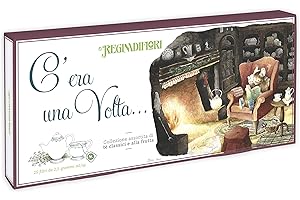 Regina di Fiori - Confezione Regalo Decorata con Tè Classici e alla Frutta. 5 Gusti Assortiti, 25 Filtri