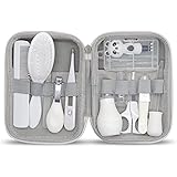 11Pcs Kit per La Cura del Bambino Accessorio per La Cura Del Bambino-Pettine Portatile,Tagliaunghie Ecc,Per La Scuola Materna