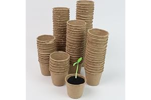 DIVCHI Plant Pots 96 Pcs 6 Cm Paper Cups Biodegradable Seed Pots Round Seedling Pots For Growing Vegetables, Fruit, Herb, Flower
