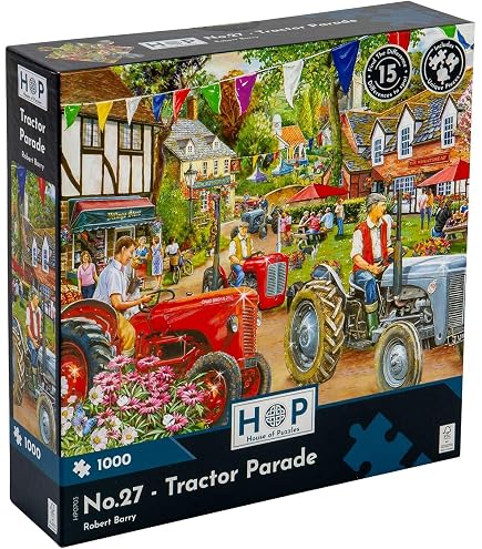 The House Of Puzzles Puzzle 1000 Pezzi - Collie Wobbles - Dimensioni 48,3x68,6 Cm