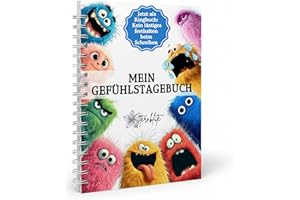 Sternblüte Gefühlstagebuch Kinder, Gefühle Buch Kinder, Tagebuch Mädchen, Tagebuch Jungs, Dankbarkeitstagebuch, Achtsamkeitstagebuch für Kinder, Selbstregulation, Geschenke 5, 6, 7, 8, 9, 10 Jahre