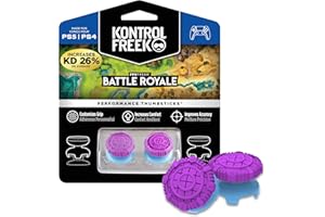 KontrolFreek FPS Freek Battle Royale für PlayStation 4 (PS4) und PlayStation 5 (PS5) | Performance Thumbsticks | 2 Konvexe High-Rise (Domed)| Lila