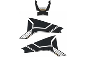 ‎LABELBIKE labelbike - KIT 3 Aufkleber Gel Motorrad Tank kompatibel mit Honda Africa Twin Adventure Schwarz 1100 L.