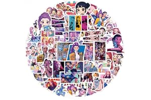 ETHEL 110Pcs Anime Stickers Movie Theme Vinyl Waterproof Decals, Character Stickers for Laptop Water Bottle Phone Case DIY Journal Gift for Girls Teens (No Duplicates)