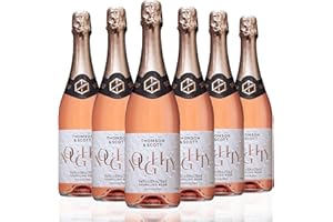 Thomson & Scott Noughty Organic Sparkling Rosé Alcohol Free Wine Case of 6 - Finest Non Alcoholic Wines - Alcohol-free Alternative to Prosecco and Champagne