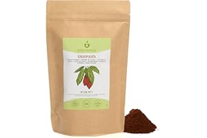 Cacao en poudre (500g), cacao en poudre 20-22%, brut, 100% naturel et sans additifs, fèves de cacao moulues, sans sucre