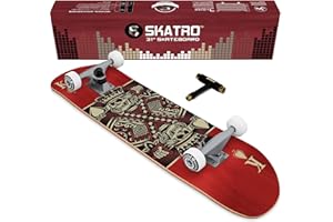 Skatro - Pro Skateboard, 78,7 cm, komplettes Skateboard, Alter: Erwachsene, Jungen, Mädchen, Anfänger und Kinder.