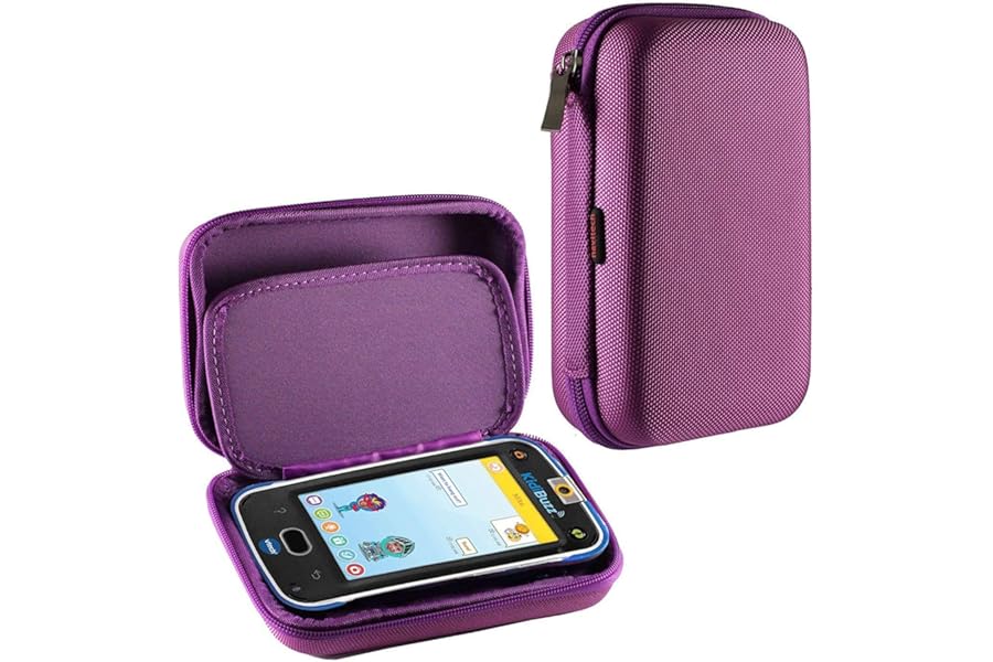 Navitech Purple Premium Travel Hard Carry Case Cover Sleeve Compatible With The VTech KidiCom Max & Advance 3.0 case