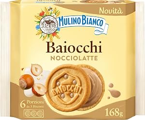 Mulino Bianco Biscotti Baiocchi Nocciolatte 168g