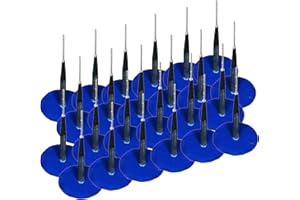 ZERINT TP-103D 24 Pezzi di Pneumatici Radiali Patch,Tubeless Pneumatico Riparazione,di Funghi Patch di gomma per Auto, Moto, Veicolo Elettrico(45 x 6 mm)