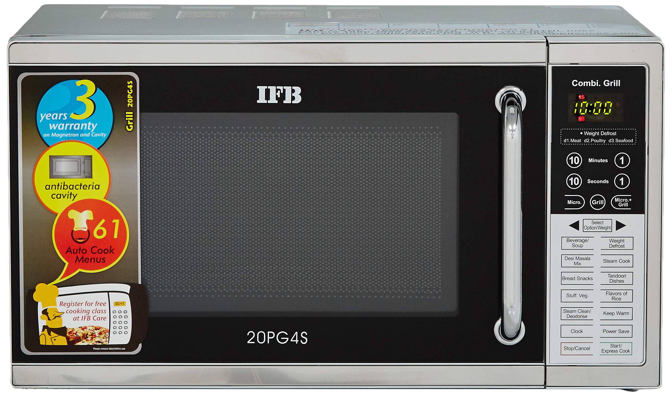 Comprehensive Review of IFB 20 L Grill Microwave Oven 20PG4S Black Silver