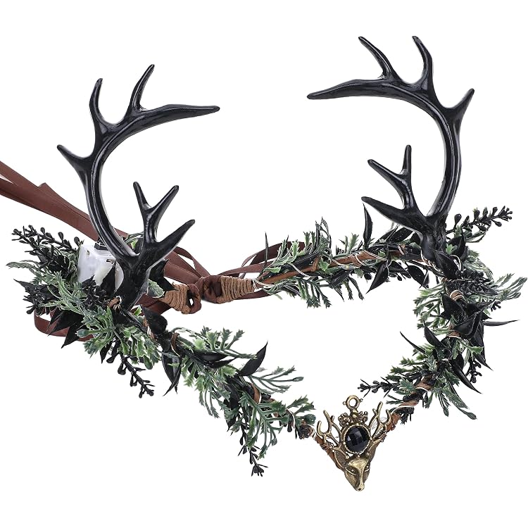 Verstellbares Rentiergeweih Stirnband – Plüsch-Haarband Mit Großen Geweih-Ohren Für Weihnachten & Halloween – Braun