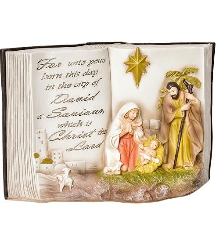 Bue per presepe decorazione natalizia in resina soggetti natività h 10