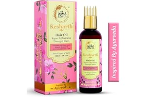 The Indie Earth Kesharth Hair Oil An Anti-Grey Hair Oil with Ridge Gourd Oil/Torai Oil, Nirgundi, Shatavari, Onion, Methi, Walnut Oil, Extremely Effective Formulation with 40+ Natural Ingredients