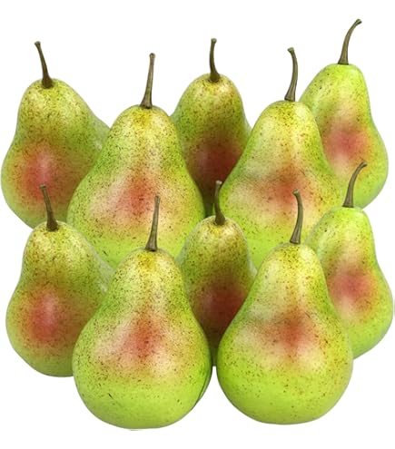 6 stuks kunstperen, gele kunstperen, realistische groene peren voor de decoratie van het huis, realistische kunstperen voor de decoratie van huis, keuken en feest