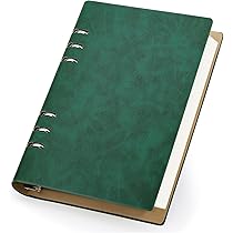 Quaderno In Pelle PU A4 - 360 Pagine Bianche, Carta Spessa 100g/m&sup2;, Con Elastico E Segnalibro