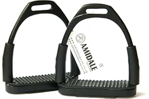 AMIDALE SPORTS FLEXI STIRRUPS HORSE RIDING BENDY IRONS BEAUTIFUL COLORS VARIOUS SIZES