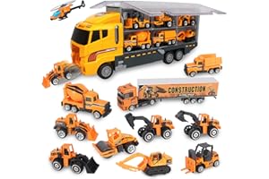 Jenilily Camion Jouet Enfant 1 2 3 4 5 6 Ans Garcon, Cadeau Enfant Garcon Petite Voiture 1-6 Ans Jouet Cadeau Anniversaire Fille Jaune Véhicules Enfants