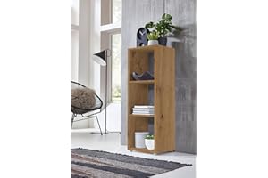 ‎BMG MÖBEL BMG Möbel Würfelregal Nizza Größen (Artisan Eiche, Würfel 3 Fächer)