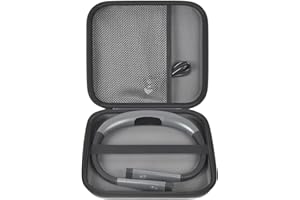 GWCASE Case Compatible with Glocusent/for Vekkia/for LITOM/for LEDGLE/for TAKKUI/for TSINGREE LED Neck Reading Light Book Light for Reading. Storage Carrying Holder for USB Cable (Box Only) - Grey